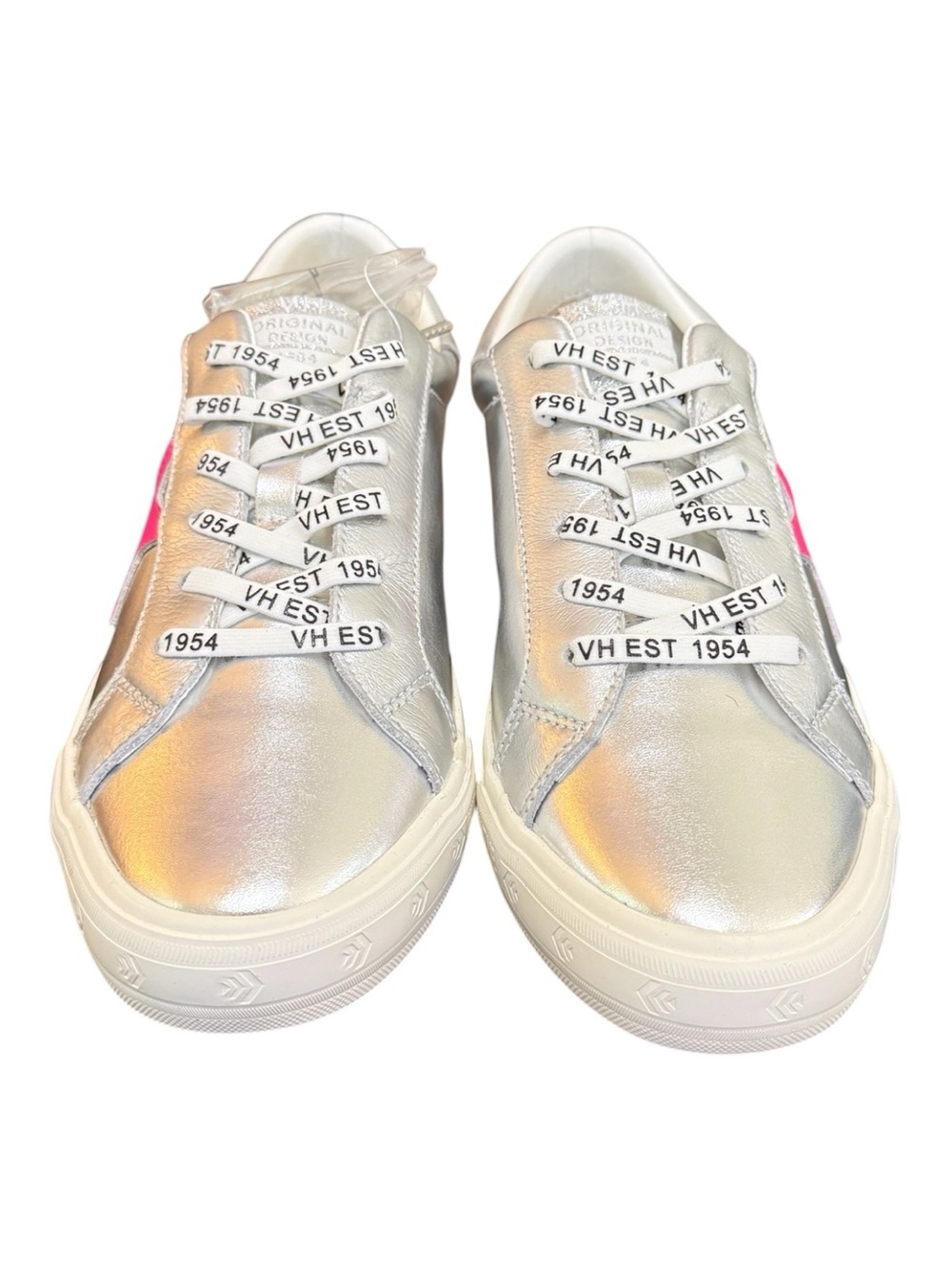 Vintage Havana Grande Sneakers Washed Silver Pink Star Size 11 NIB